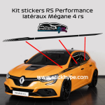 Kit stickers RS Performance Latéraux pour Mégane 4 RS Kit stickers RS Performance Latéraux pour Mégane 4 RS
