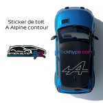 Stickers de toit Alpine A contour A290 Stickers de toit Alpine A contour A290