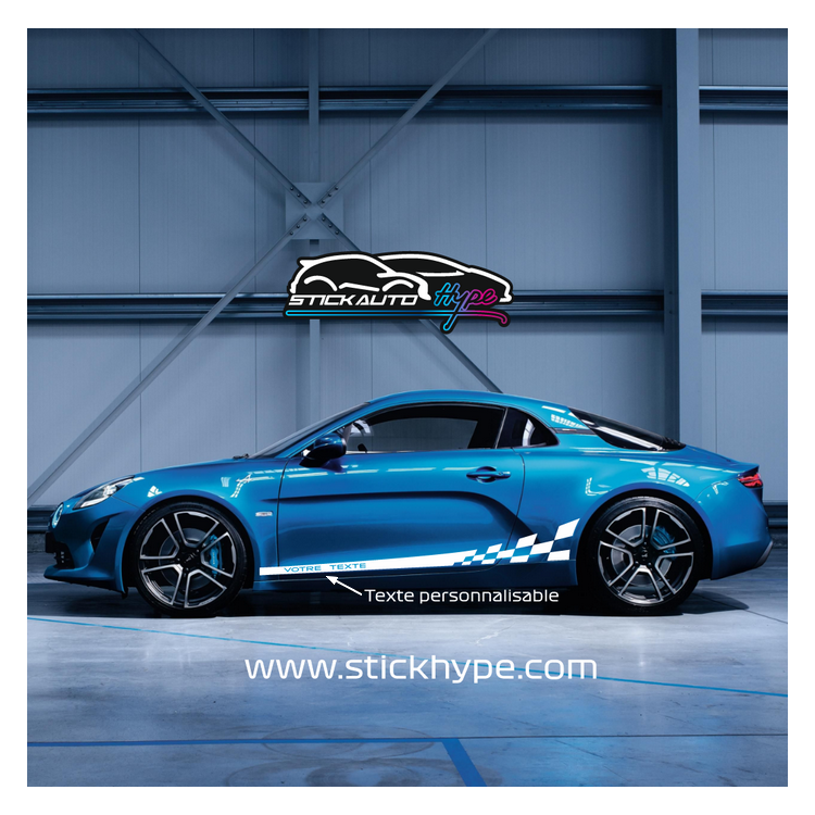 Kit Alpine A110 Stripe bas de caisse personnalisable Kit Alpine A110 Stripe bas de caisse personnalisable