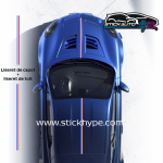 Kit autocollant liseret bleu blanc rouge pour Alpine A110