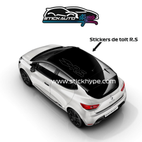 Stickers de toit Renault RS noir mat