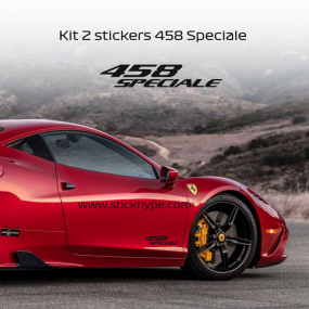 Kit 2 stickers Ferrari 458 Spéciale