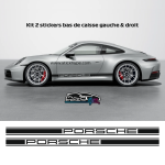 Kit 2 Bandes stickers latérales Porsche Kit 2 Bandes stickers latérales Porsche