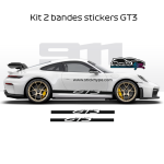 Kit 2 Bandes latérales stickers Porsche GT3 992 Kit 2 Bandes latérales stickers Porsche GT3 992
